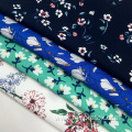 Polyester Woven Moss Crepe Small Floral Printed Fabric